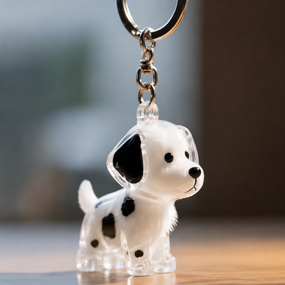 Personalized Pet Fur Keepsake Keychain