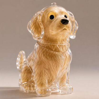 Personalized Pet Fur Keepsake Keychain