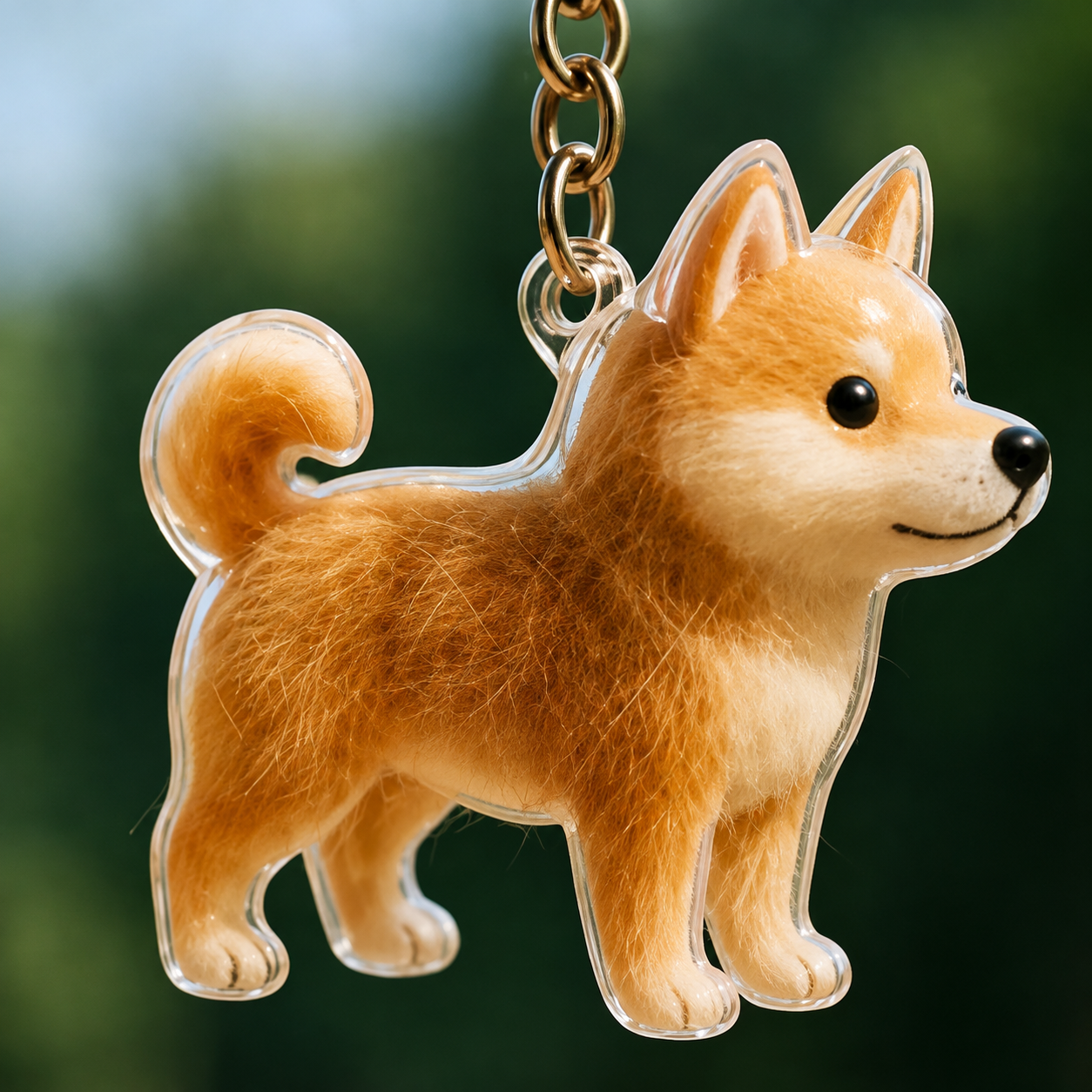 Personalized Pet Fur Keepsake Keychain