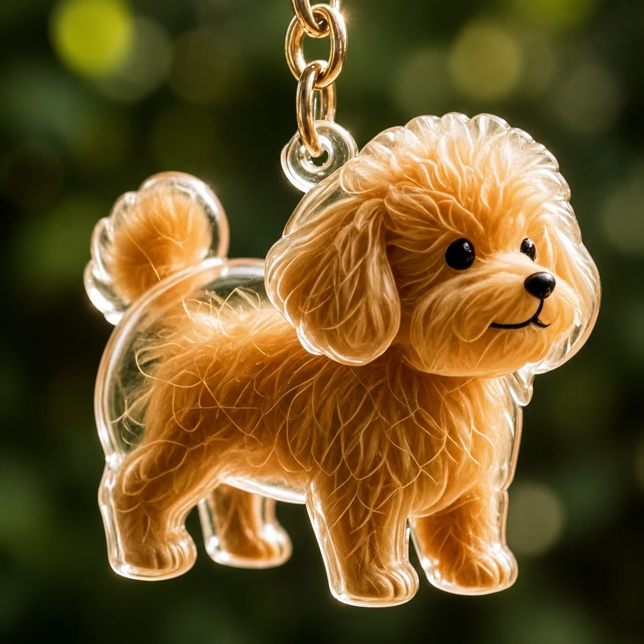 Personalized Pet Fur Keepsake Keychain