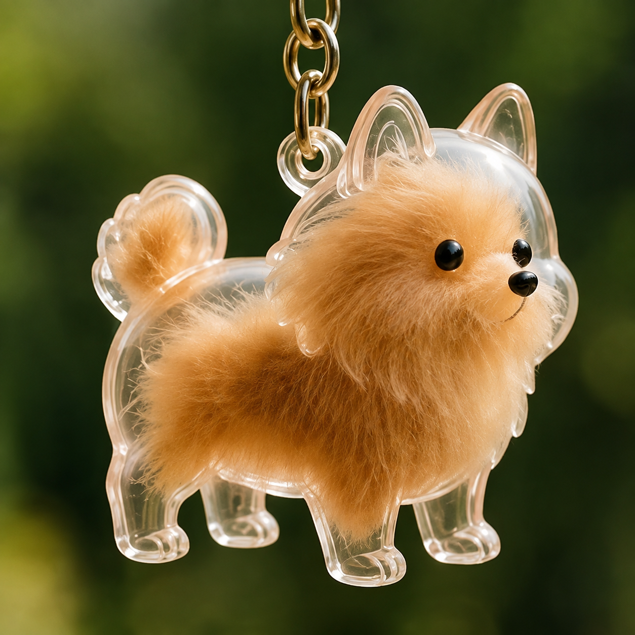 Personalized Pet Fur Keepsake Keychain